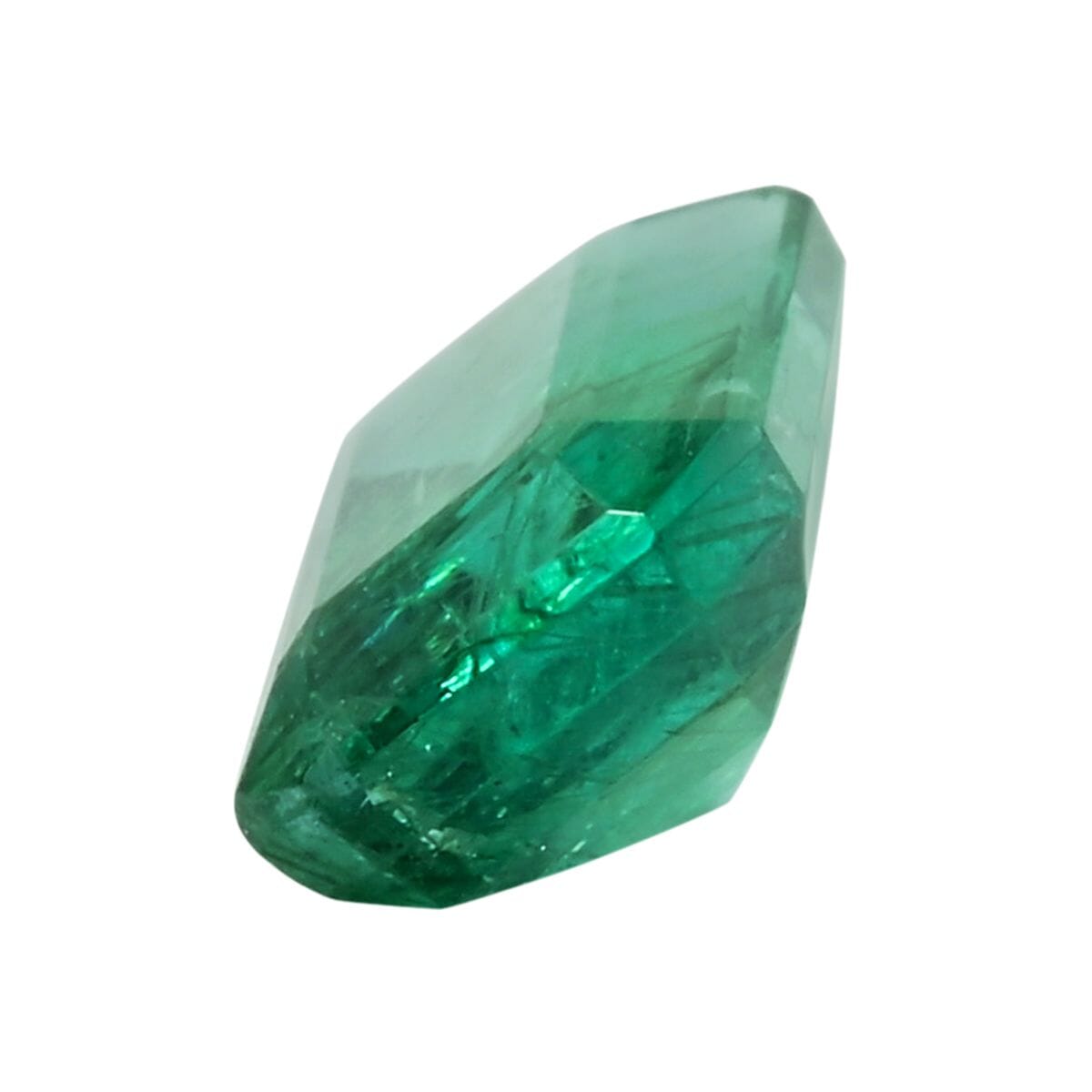 Asscher Cut AAAA Gemfields Emerald (Oct 7x5 mm) 1.00 ctw image number 1