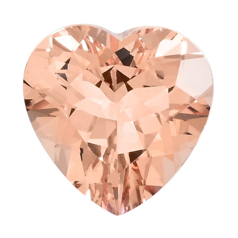 Certified and Appraised AAAA Marropino Morganite (Hrt 15 mm) 10.00 ctw