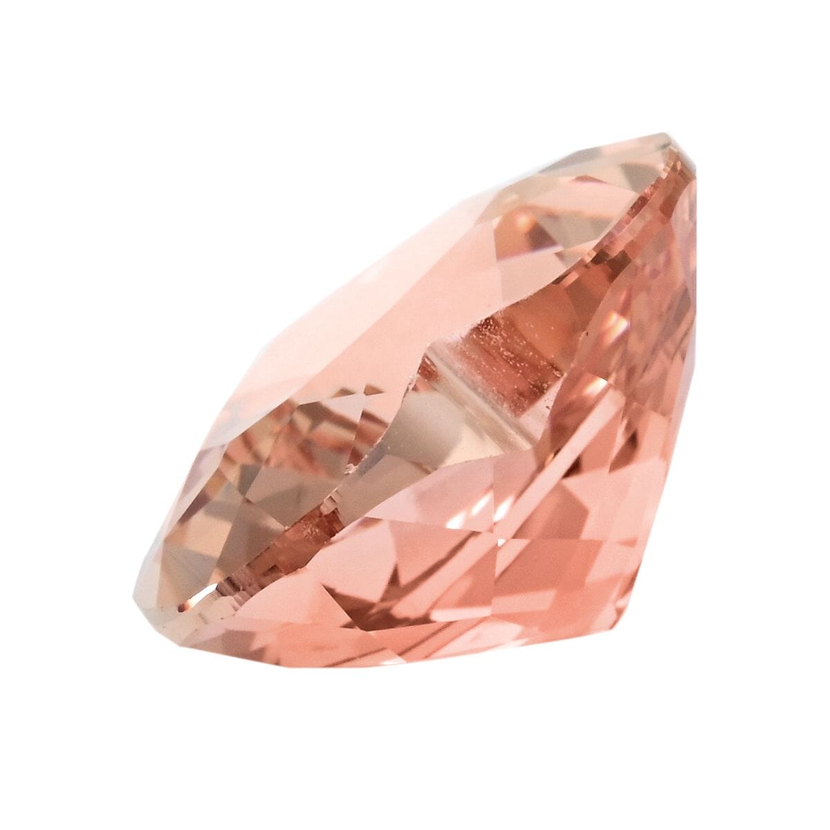 Certified and Appraised AAAA Marropino Morganite (Hrt 15 mm) 10.00 ctw image number 1