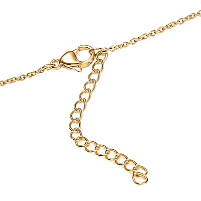 Karis Thai Black Spinel and White Zircon 16.50 ctw Panther Necklace 18 Inches in 18K YG Plated