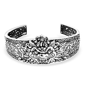 Doorbuster D'Joy Bali Legacy Sterling Silver Pixiu Cuff Bracelet (7.25 In) 32.35 Grams