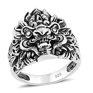 Doorbuster D'Joy Bali Legacy Sterling Silver Pixiu Ring (Size 10.0) 4.35 Grams