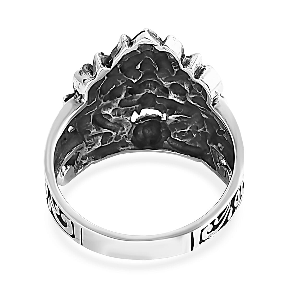 Doorbuster D'Joy Bali Legacy Sterling Silver Pixiu Ring (Size 7.0) 4.35 Grams image number 4