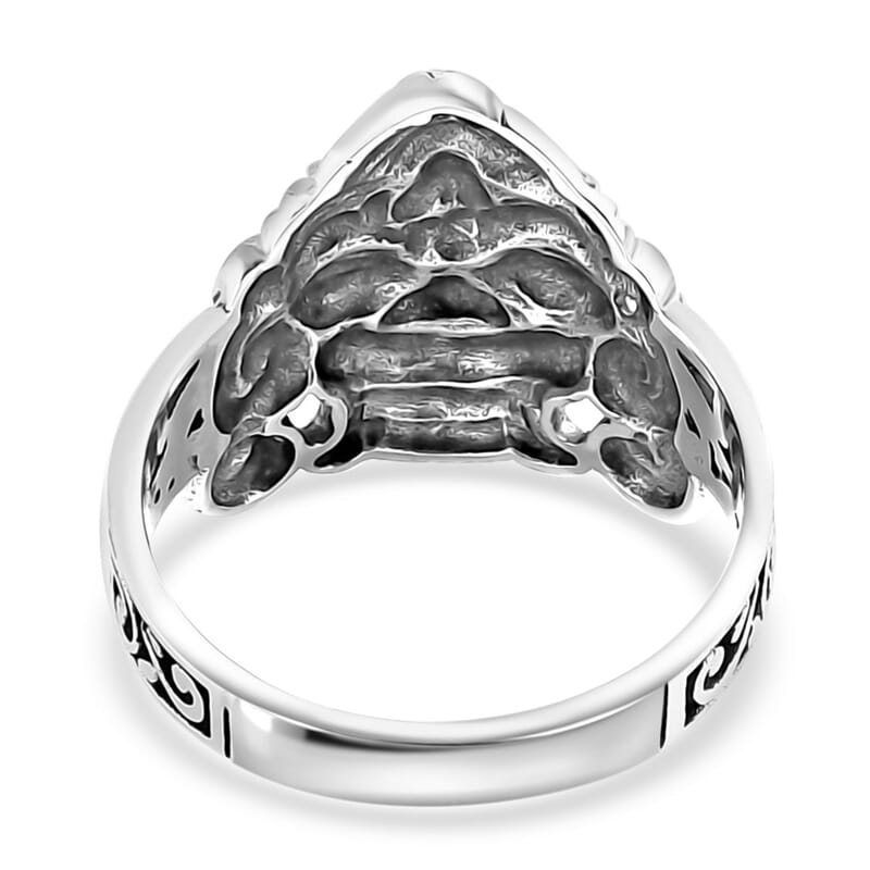 D'Joy Bali Legacy Sterling Silver Barong Ring (Size 6.0) 4.65 Grams