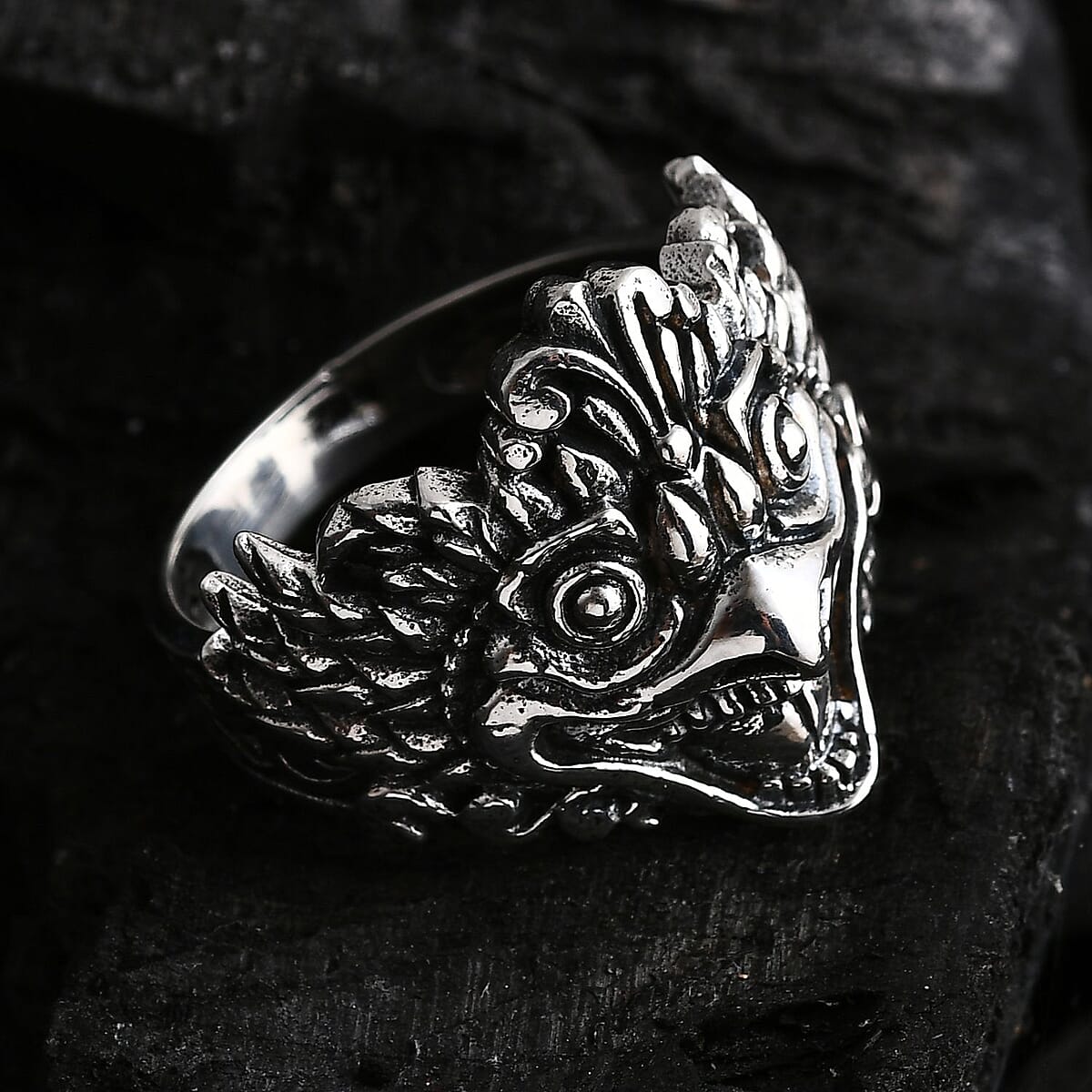 D'Joy Bali Legacy Sterling Silver Garuda Ring (Size 9.0) 5.50 Grams image number 1