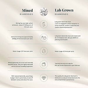 Luxuriant Lab Grown Diamond G-H SI 1.00 ctw Whispering Leaves Earrings in Rhodium Over Sterling Silver 