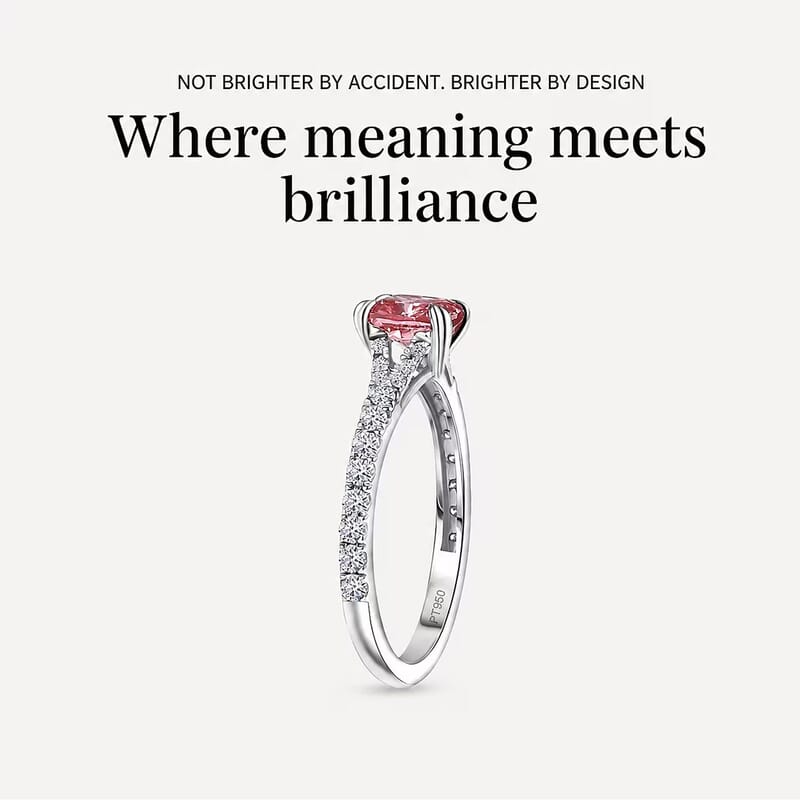 Luxuriant Lab Grown Pink Diamond (VS), Lab Grown Diamond Dawn Rose Ring in 950 Platinum 1.50 ctw (Size 10.0)