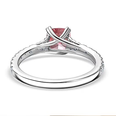 Luxuriant Lab Grown Pink Diamond (VS), Lab Grown Diamond Dawn Rose Ring in 950 Platinum 1.50 ctw (Size 12.0)