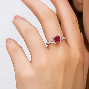 Luxuriant Lab Grown Pink Diamond (VS), Lab Grown Diamond Dawn Rose Ring in 950 Platinum 1.50 ctw (Size 6.0)