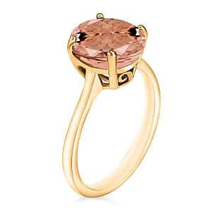 Rhapsody 18K Yellow Gold AAAA Pink Morganite Solitaire Ring (Size 4.0) 5.50 Grams 2.40 ctw (Del. in 10-12 Days)