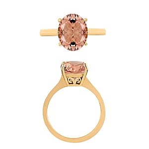Rhapsody 18K Yellow Gold AAAA Pink Morganite Solitaire Ring (Size 7.0) 5.50 Grams 2.40 ctw (Del. in 10-12 Days)