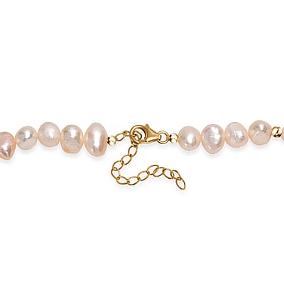 Freshwater Pearl Sun-Drenched Necklace in 18K Vermeil Yellow Gold Over Sterling Silver 18 Inches