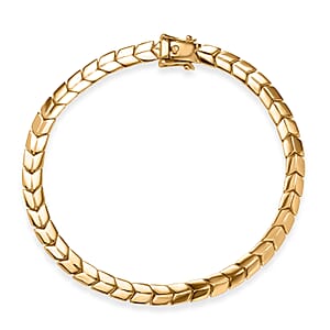 Luxoro 10K Yellow Gold Linking Bracelet (7.25 In) 7.15 Grams