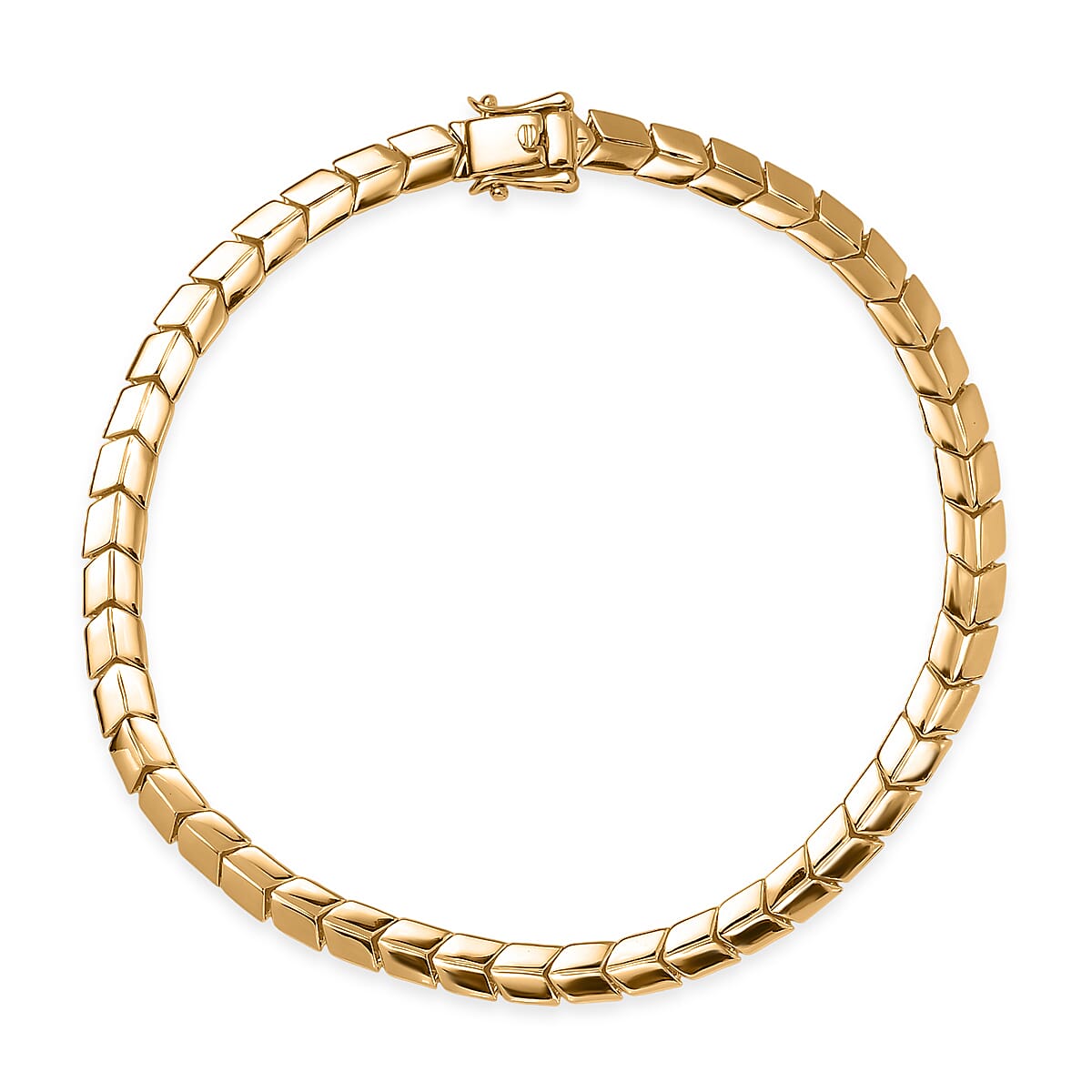 Luxoro 10K Yellow Gold Linking Bracelet (6.50 In) 6.7 Grams