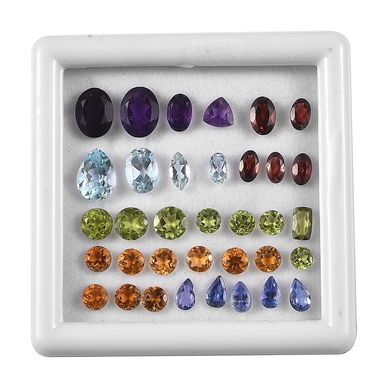 Multi Gemstone Assorted Box (Mix Mix Shape) 15.00 ctw Loose Gemstone