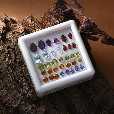 Multi Gemstone Assorted Box (Mix Mix Shape) 15.00 ctw Loose Gemstone