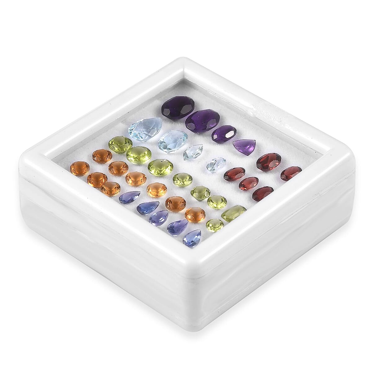 Multi Gemstone Assorted Box (Mix Mix Shape) 15.00 ctw Loose Gemstone image number 2