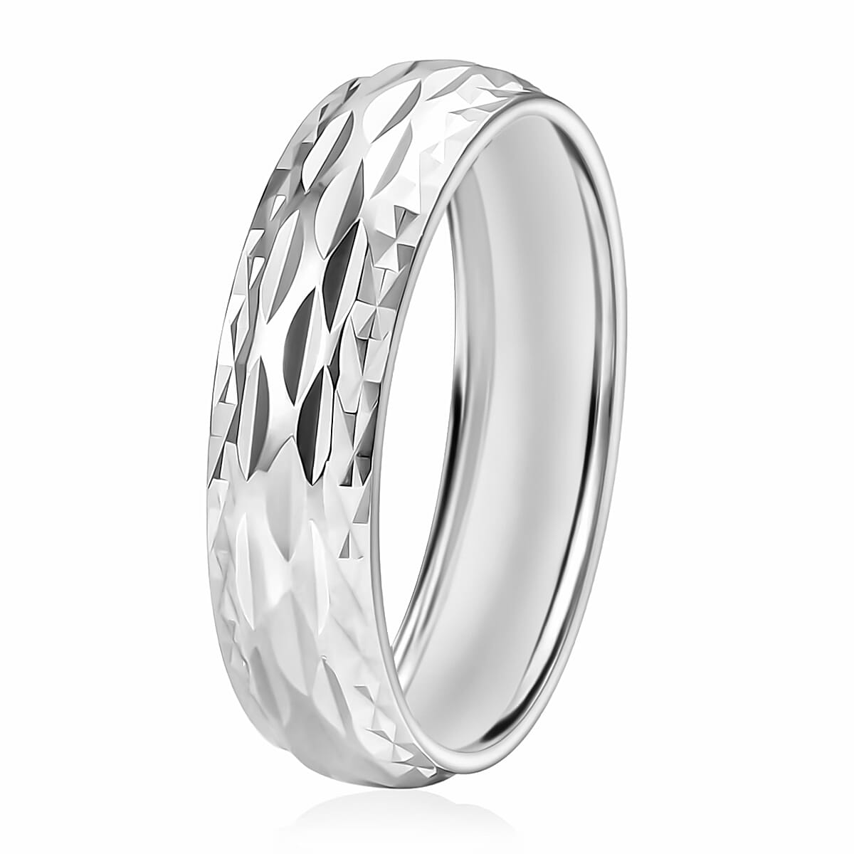 Rhapsody Diamond-Cut Band Ring in 950 Platinum (Size 6.0) 5.90 Grams (Del. in 10-12 Days) image number 2