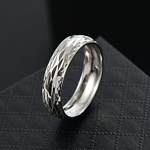 Rhapsody Diamond-Cut Band Ring in 950 Platinum (Size 9.0) 5.90 Grams (Del. in 10-12 Days)