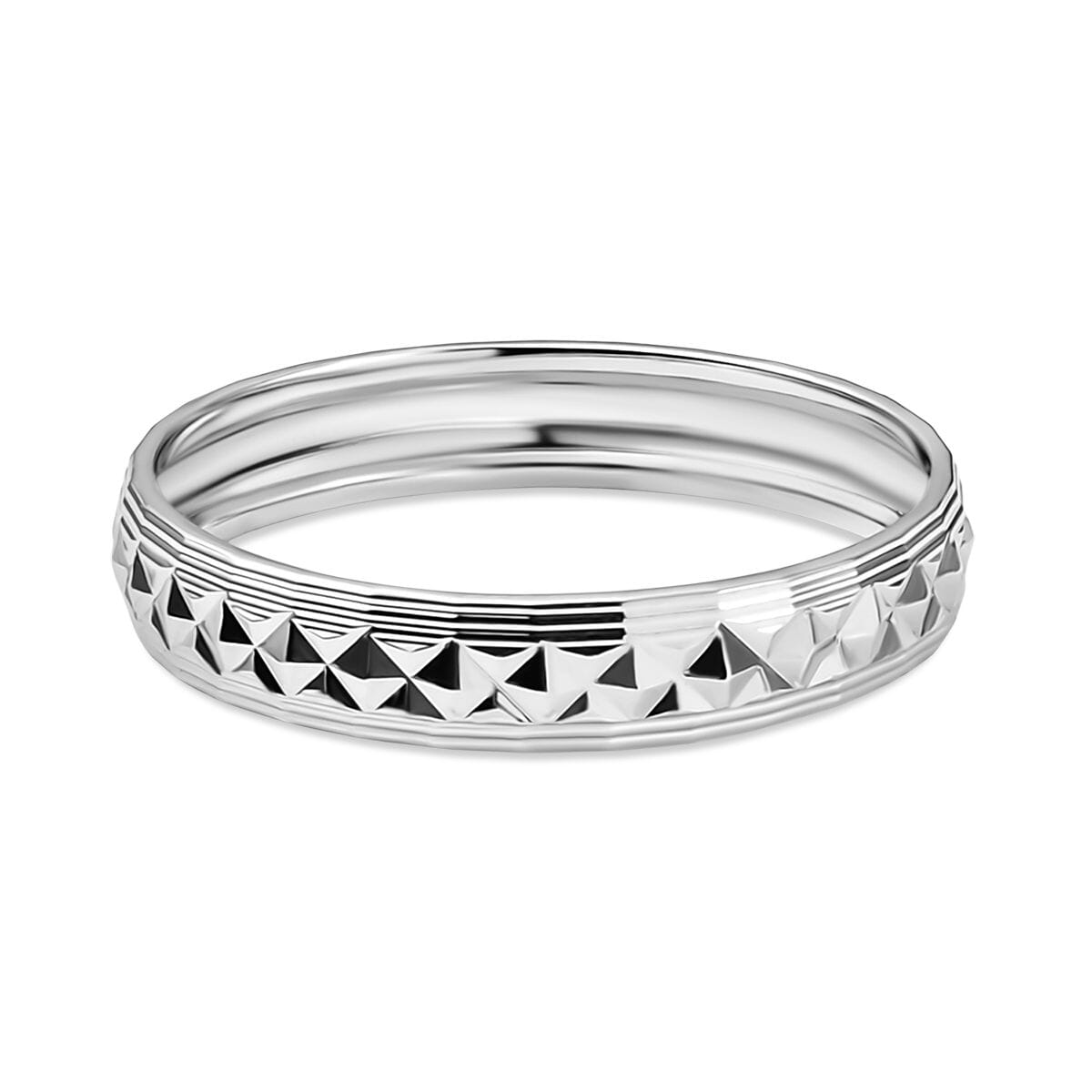 950 Platinum Diamond-cut Band Ring (Size 10.0) (3.30 g) image number 4