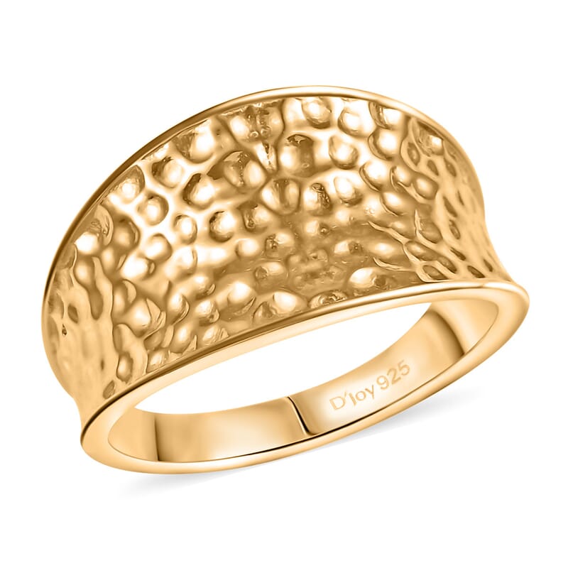 D'Joy Passport to Turkey Fancy Ring in 18K Vermeil Yellow Gold Over Sterling Silver (Size 10.0) 5.60 Grams