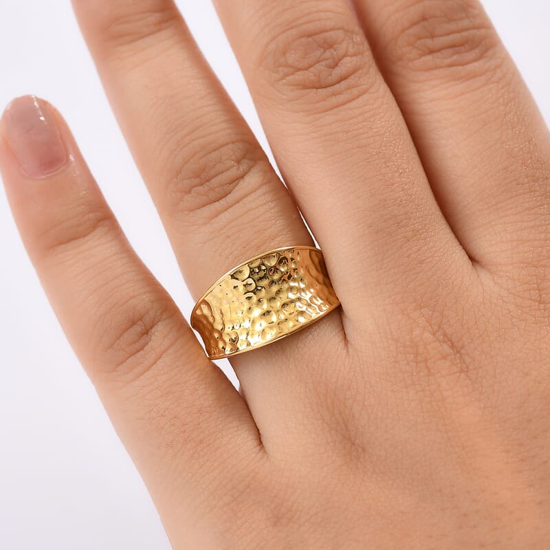 D'Joy Passport to Turkey Fancy Ring in 18K Vermeil Yellow Gold Over Sterling Silver (Size 10.0) 5.60 Grams
