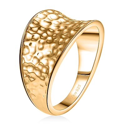 D'Joy Passport to Turkey Fancy Ring in 18K Vermeil Yellow Gold Over Sterling Silver (Size 10.0) 5.60 Grams
