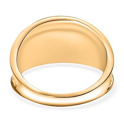 D'Joy Passport to Turkey Fancy Ring in 18K Vermeil Yellow Gold Over Sterling Silver (Size 10.0) 5.60 Grams
