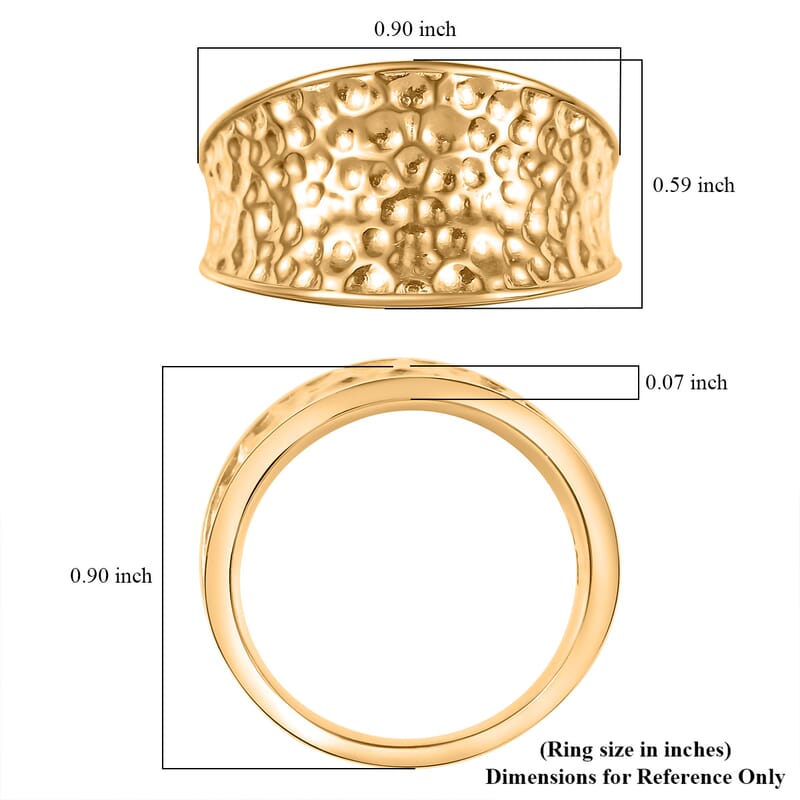 D'Joy Passport to Turkey Fancy Ring in 18K Vermeil Yellow Gold Over Sterling Silver (Size 10.0) 5.60 Grams