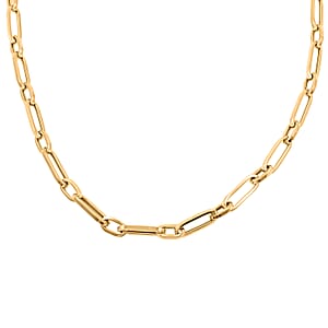5mm Paperclip Chain Necklace in 14K Yellow Gold 11 Grams 24 Inches