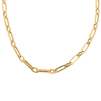 5mm Paperclip Chain Necklace in 14K Yellow Gold 11 Grams 24 Inches