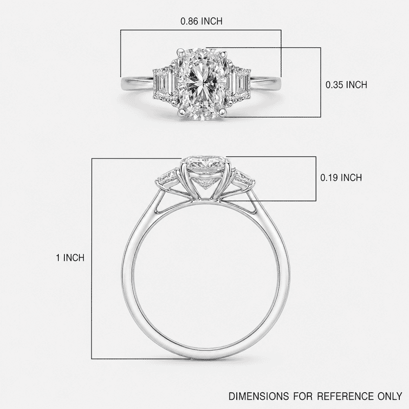 Luxuriant Lab Grown Diamond EF-VS 2.25 ctw Ring in 950 Platinum (Size 10.0) 5.10 Grams
