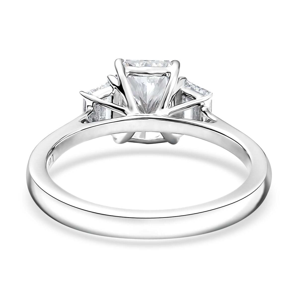 Luxuriant Lab Grown Diamond EF-VS 2.25 ctw Ring in 950 Platinum (Size 7.0) 5.10 Grams image number 4