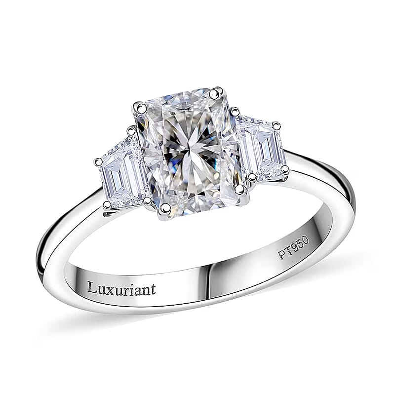 Luxuriant Lab Grown Diamond EF-VS 2.25 ctw Ring in 950 Platinum (Size 8.0) 5.10 Grams