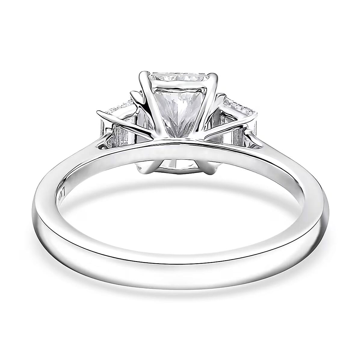 Luxuriant Lab Grown Diamond EF-VS 2.25 ctw Ring in 950 Platinum (Size 8.0) 5.10 Grams image number 7