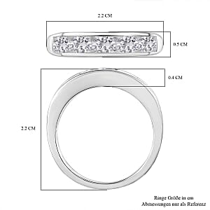 D'Joy Moissanite 0.85 ctw Ring in Sterling Silver (Size 6.5)