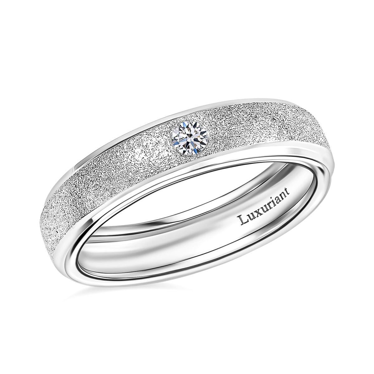 Luxuriant Lab Grown Diamond VS 0.10 ctw Band Ring in 950 Platinum (Size 6.0) 4 Grams Del. in 10-12 Days) image number 0