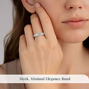 Luxuriant Lab Grown Diamond VS 0.10 ctw Band Ring in 950 Platinum (Size 6.0) 4 Grams Del. in 10-12 Days)