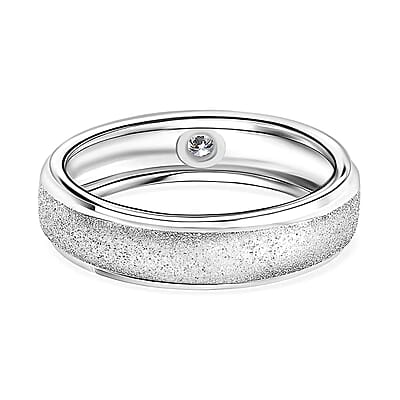 Luxuriant Lab Grown Diamond VS 0.10 ctw Band Ring in 950 Platinum (Size 7.0) 4 Grams