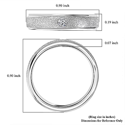 Luxuriant Lab Grown Diamond VS 0.10 ctw Band Ring in 950 Platinum (Size 8.0) 4 Grams