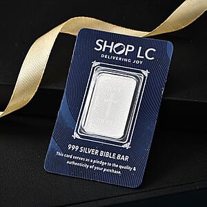 999.9 Fine Silver Line of Faith Bible Bar (10 g) (Del. in 10-12 Days)