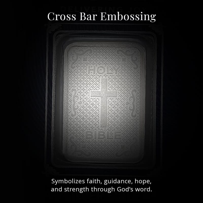 999.9 Fine Silver Line of Faith Bible Bar 10 Grams