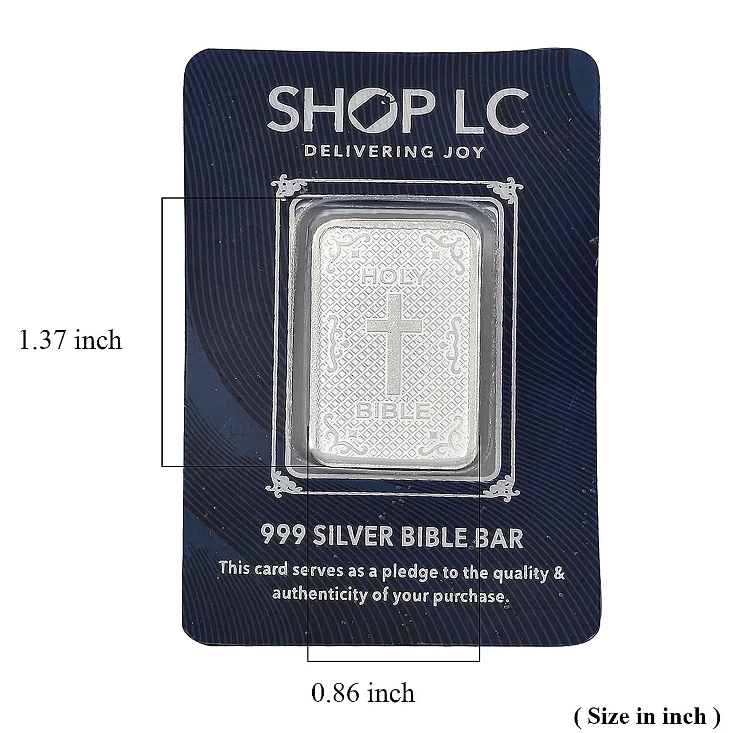 999.9 Fine Silver Line of Faith Bible Bar 10 Grams