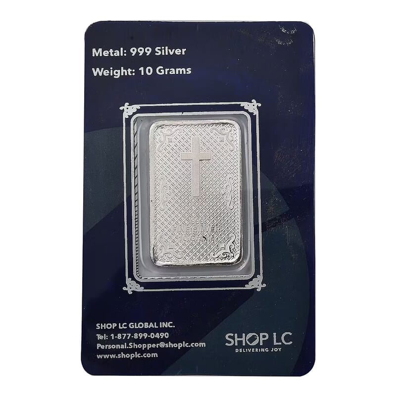 999.9 Fine Silver Line of Faith Bible Bar 10 Grams