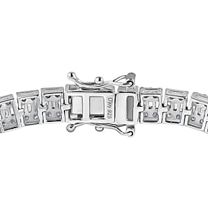 D'Joy Diamond 4.00 ctw Art Deco Bracelet in Rhodium Over Sterling Silver (7.25 In)