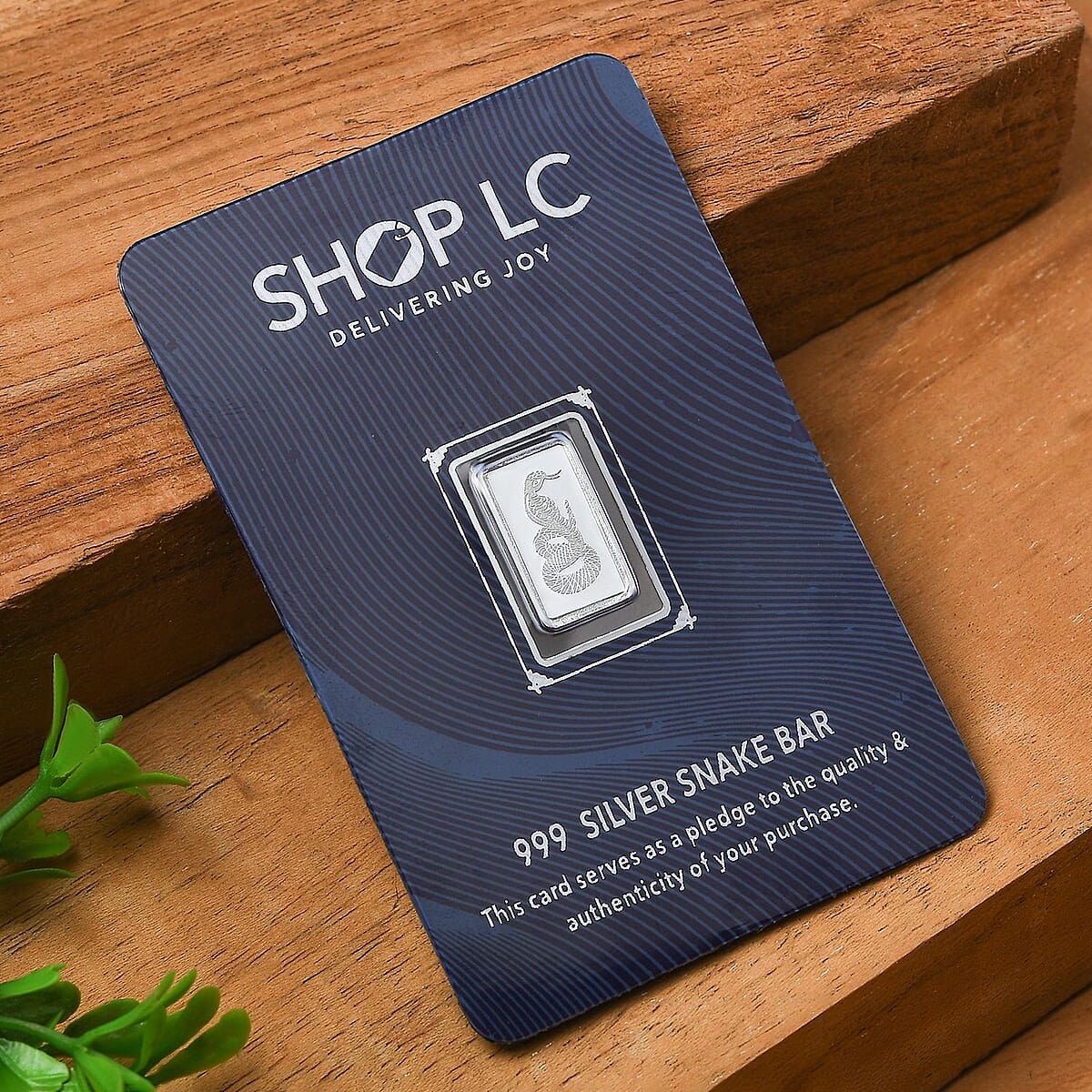 Doorbuster 999.9 Fine Silver Snake Bar (1 g) image number 1