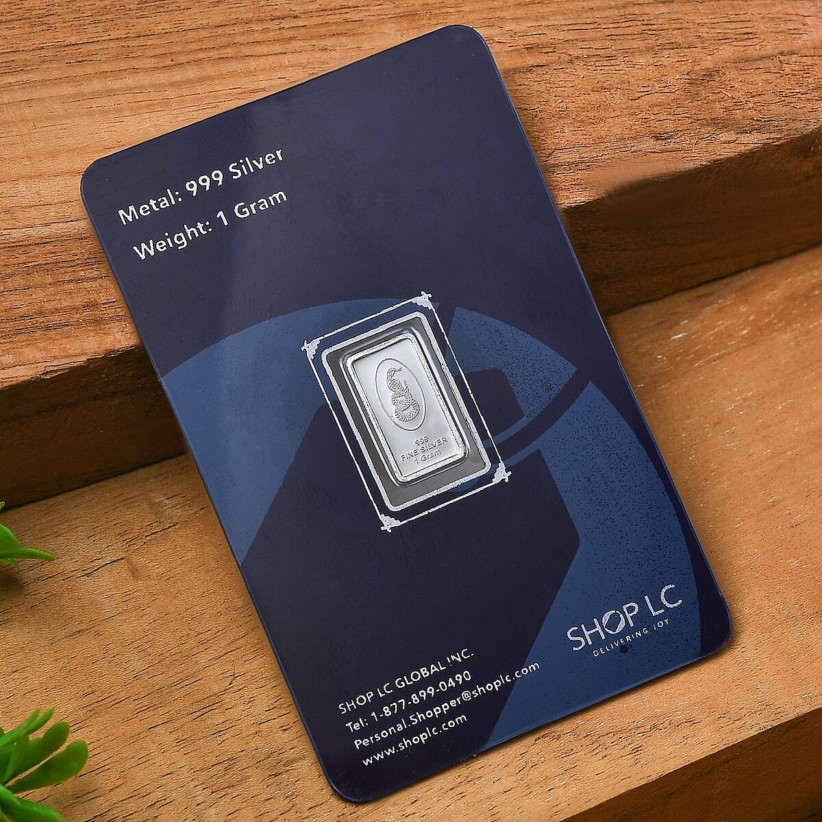 Doorbuster 999.9 Fine Silver Snake Bar (1 g) image number 2