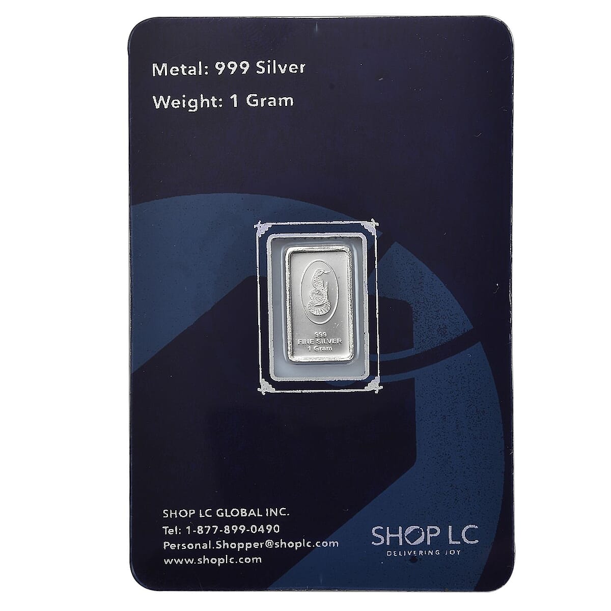 Doorbuster 999.9 Fine Silver Snake Bar (1 g) image number 3