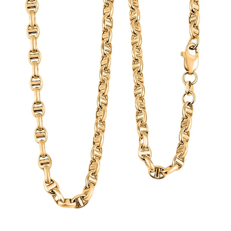 4mm Filk Chain Necklace in 14K Yellow Gold 7 Grams 18 Inches