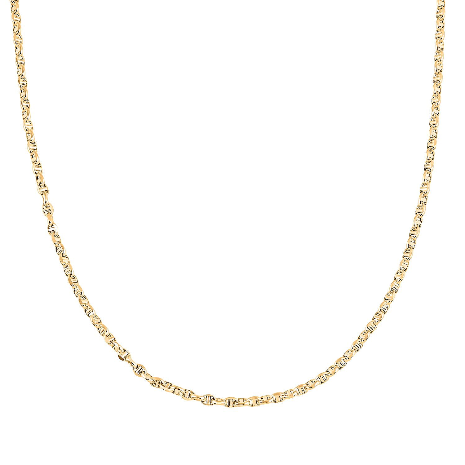 4mm Filk Chain Necklace in 14K Yellow Gold 7 Grams 18 Inches
